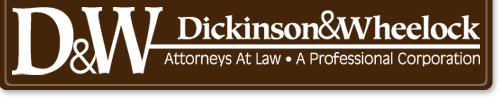 Logo for the Dickinson & Wheelock, P.C. Law Firm